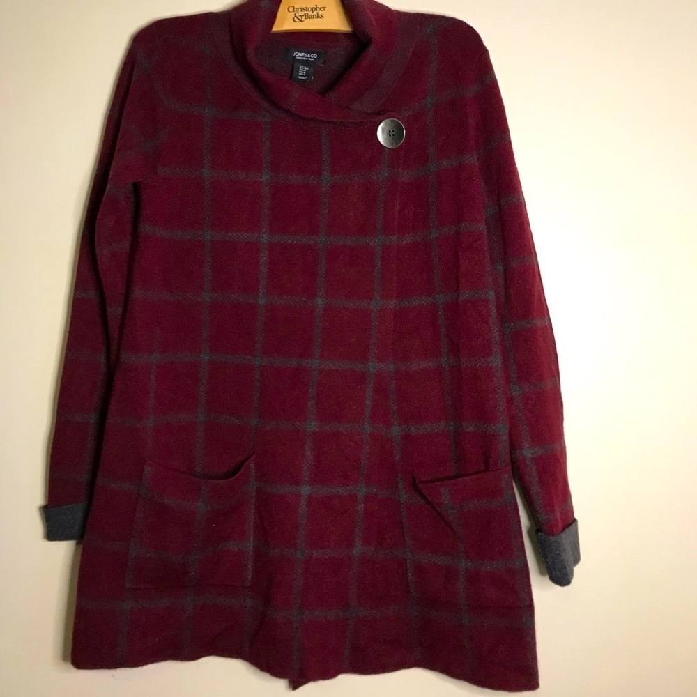 Jones New York heavy crossbody poncho jacket